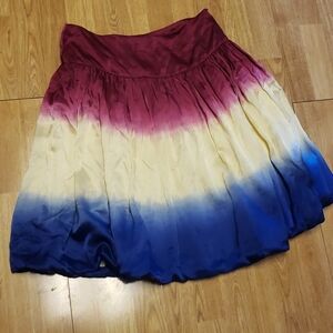 Kenar silk dip dye bubble skirt sz 4